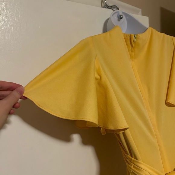 Joseph Ribkoff - 1970s Vintage Flutter Sleeve Maxi - Picture 10 of 11